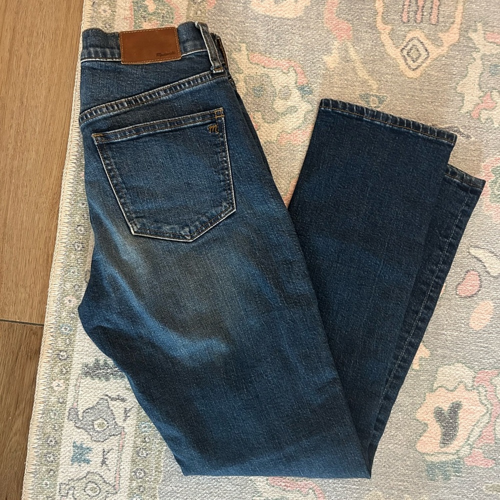 Madewell Jeans 25 Cruiser Straight Blue Skinny Leg Stretch Mid Rise Casual Denim